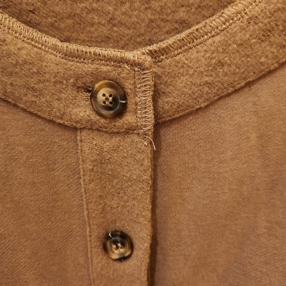 Loveriche medium brown cardigan.  Very cozy! - Picture 5 of 6